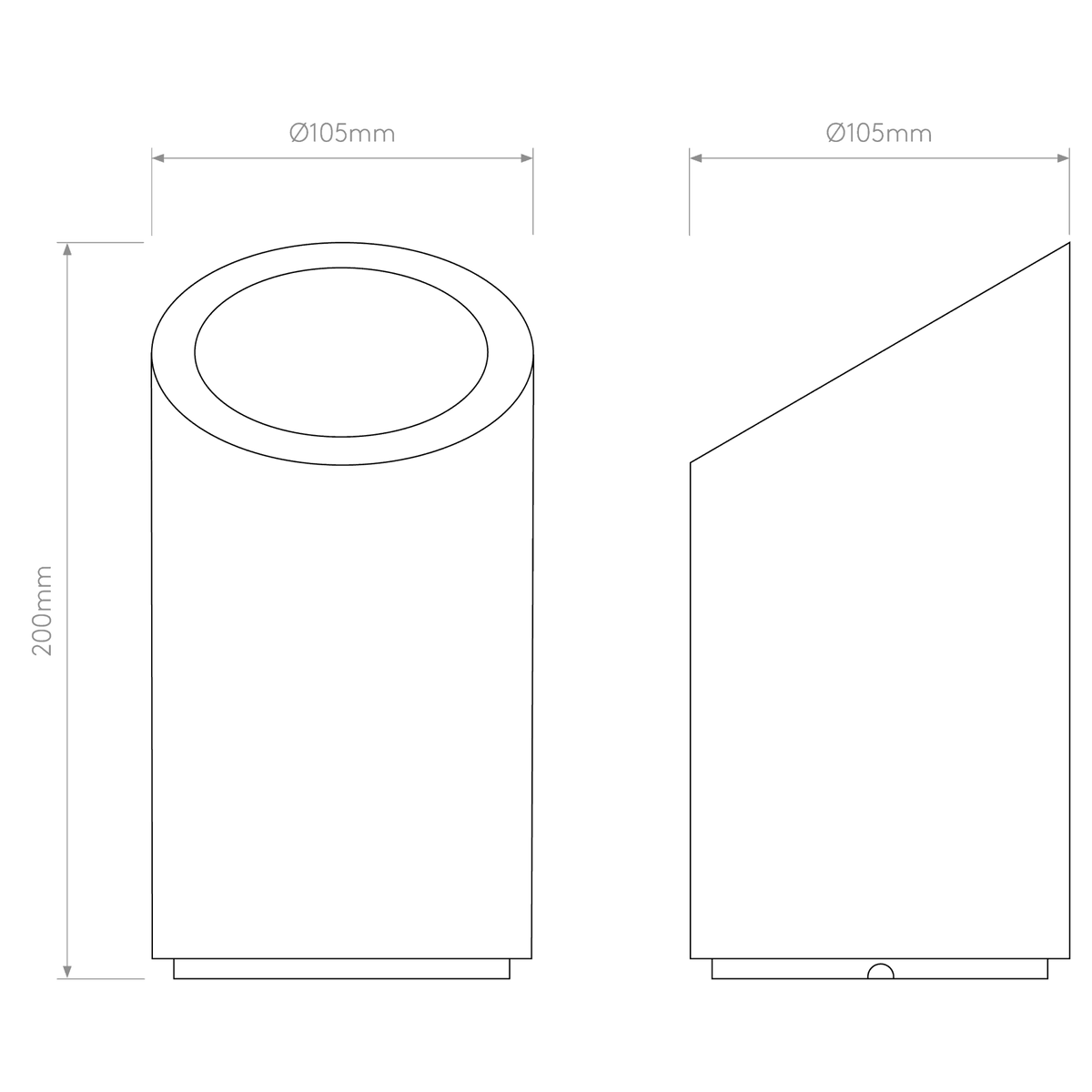 Marasino Floor Light in White Plaster Finish