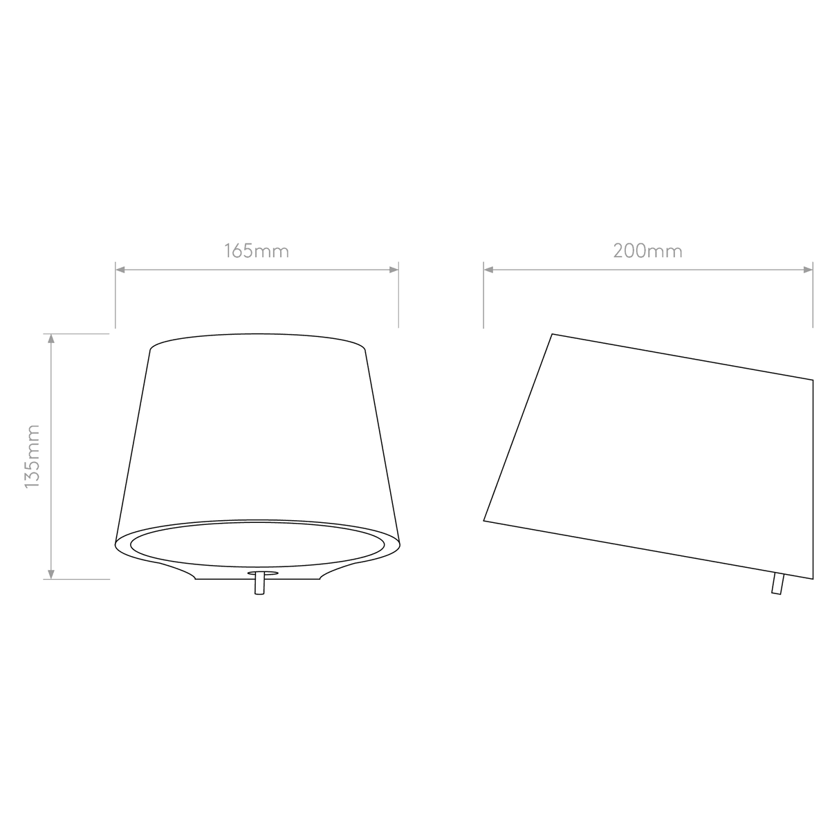 Koza Switched Plaster White Wall Light