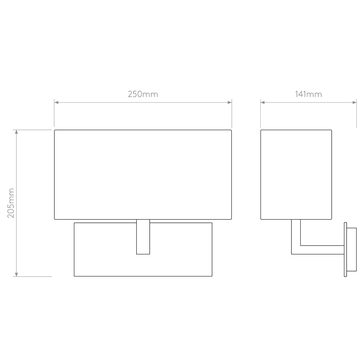 Park Lane Wall Light in Bronze