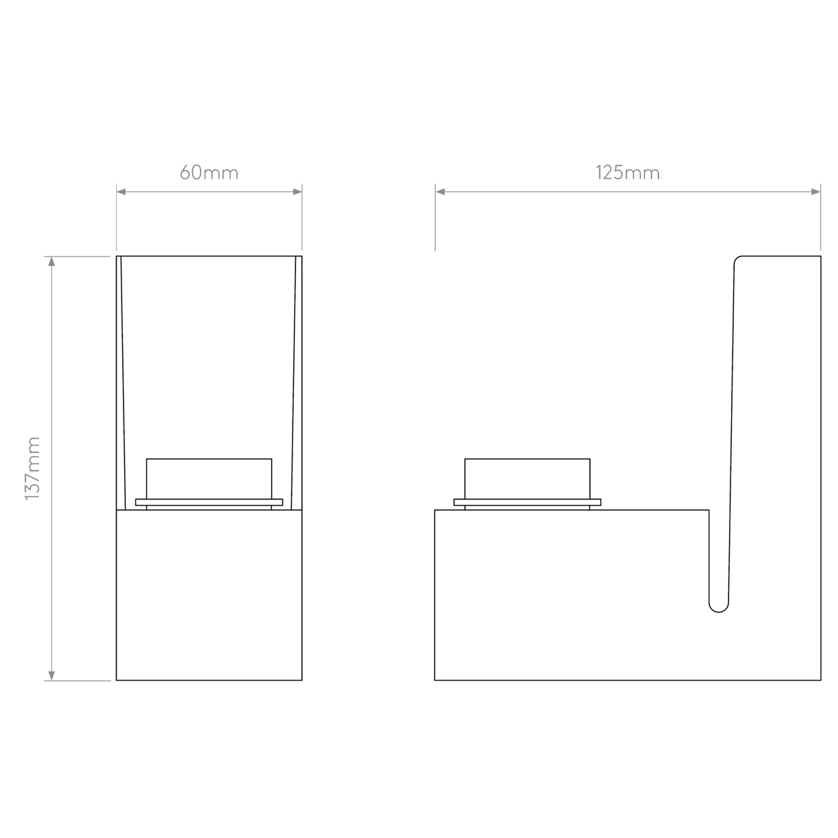Napoli Wall Light in Matt Nickel
