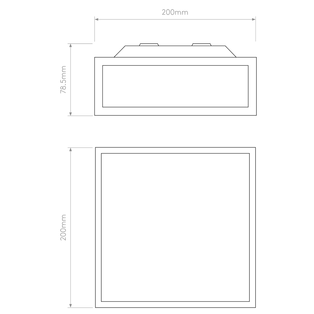 Mashiko 200 IP44 Ceiling Light in Bronze