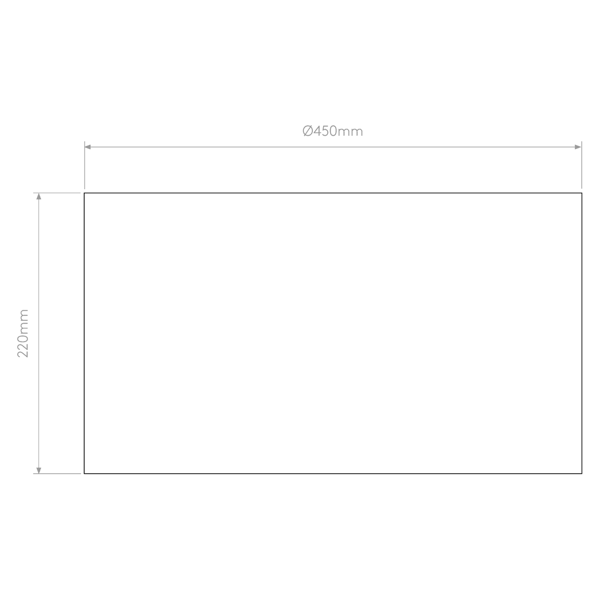 Bevel Round 450 Oyster Shade