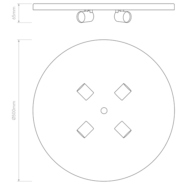 4 Way Plate for Bevel Fittings