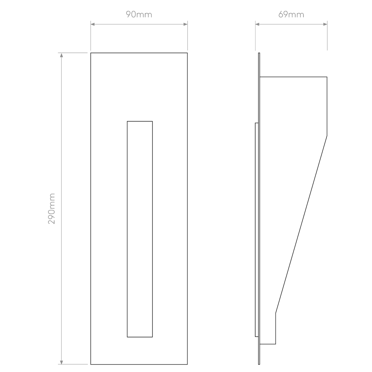 Borgo 200 Trimless LED 2700K Wall Light