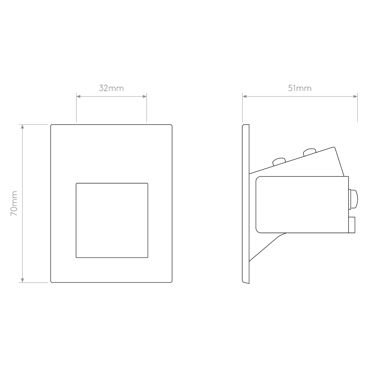 Borgo 54 IP65 LED 2700K Wall Light in White