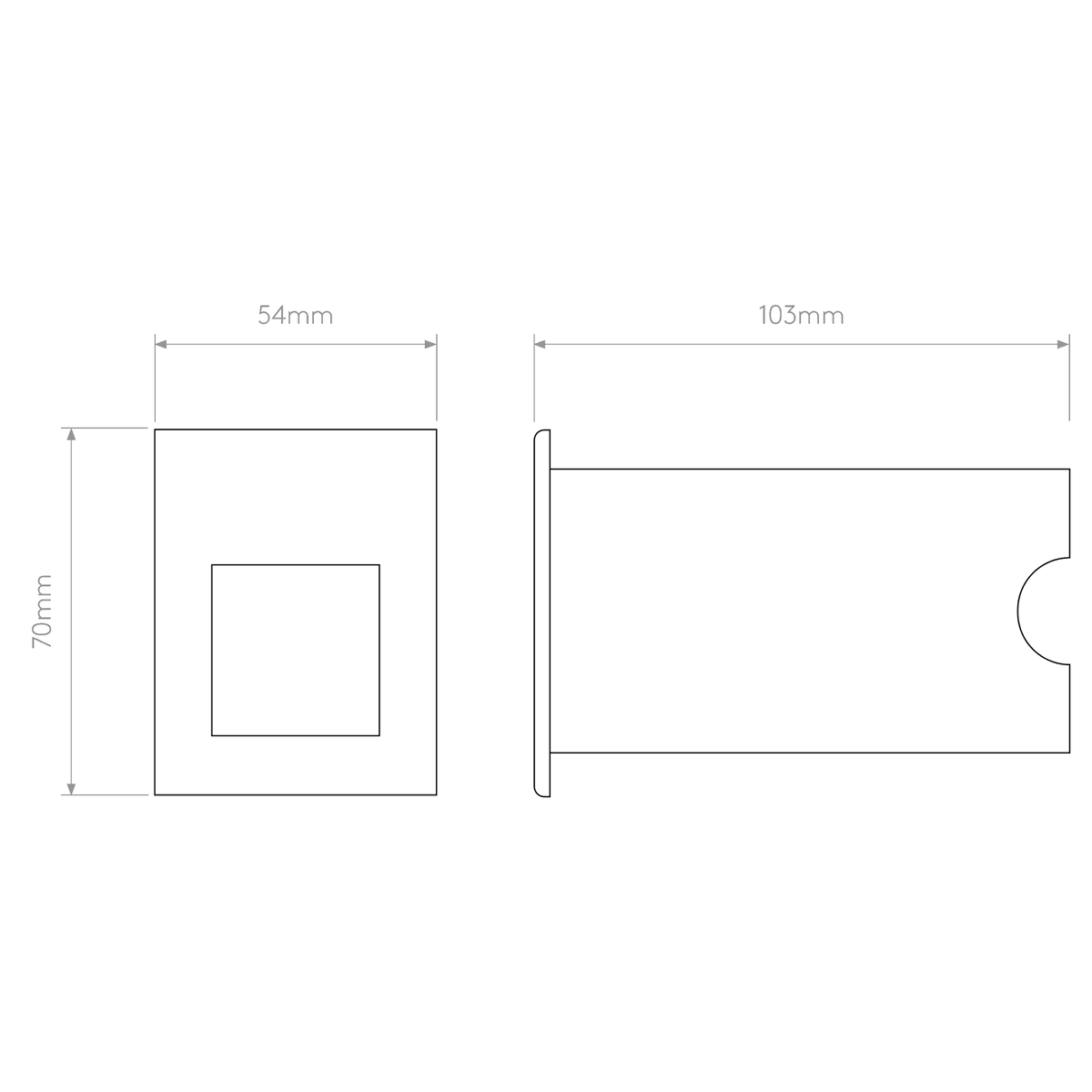 Borgo 54 LED IP65 3000K Wall Light in White