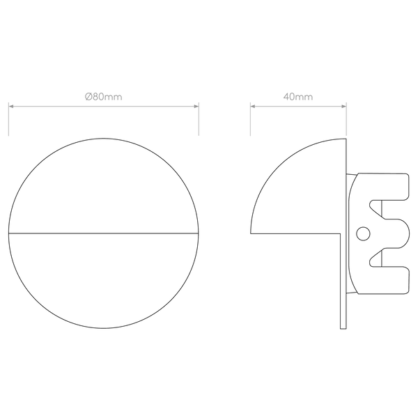 Tivola LED Antique Brass IP65 Exterior Recessed Wall Light