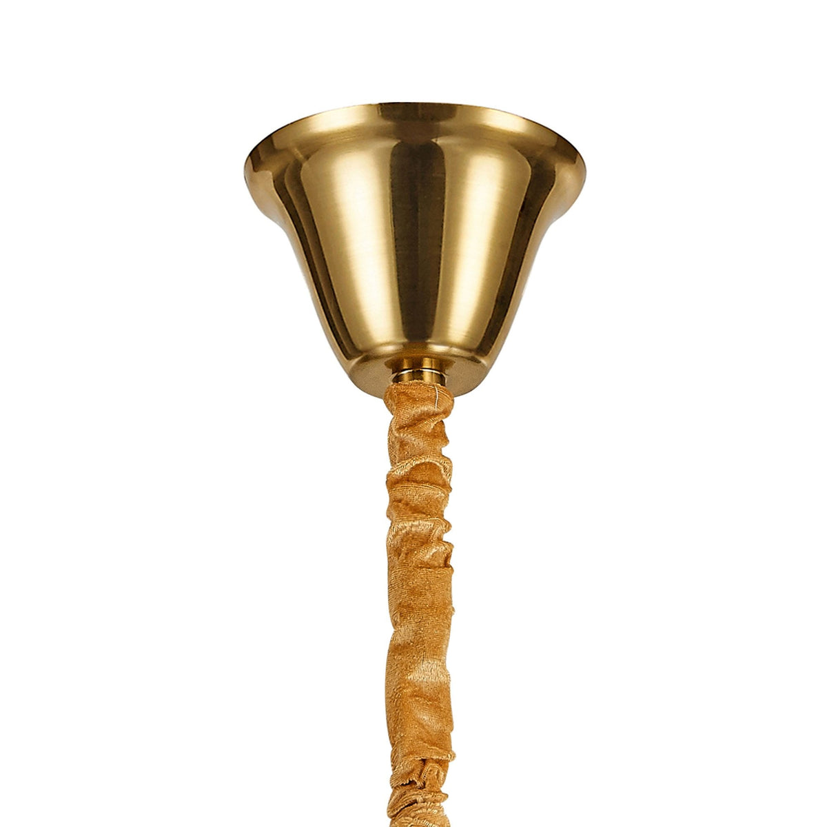 Kentisbeare 800mm 5 Tier 19 Lamp Chandelier in Brass & Smoked Glass