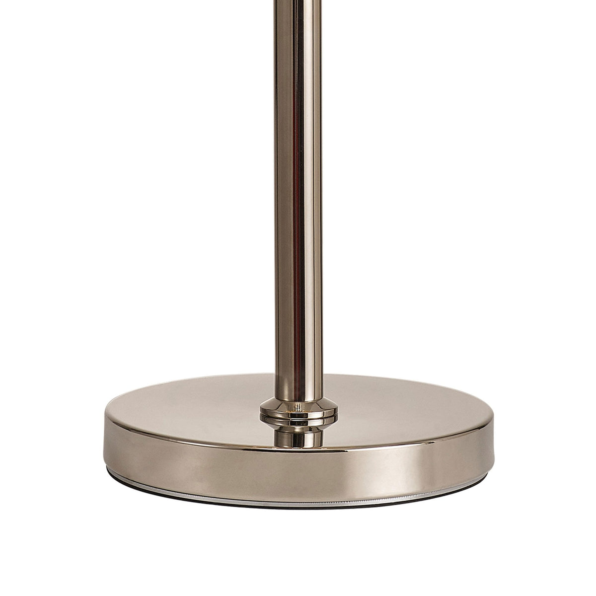 Kentisbeare Table Lamp in Polished Nickel & Cognac Glass