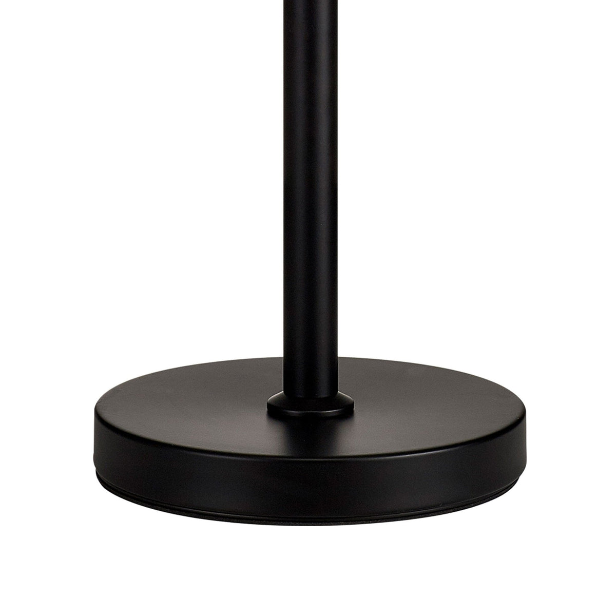 Kentisbeare Table Lamp in Matt Black & Clear Glass