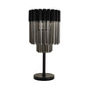 Kentisbeare Table Lamp in Matt Black & Smoked Glass