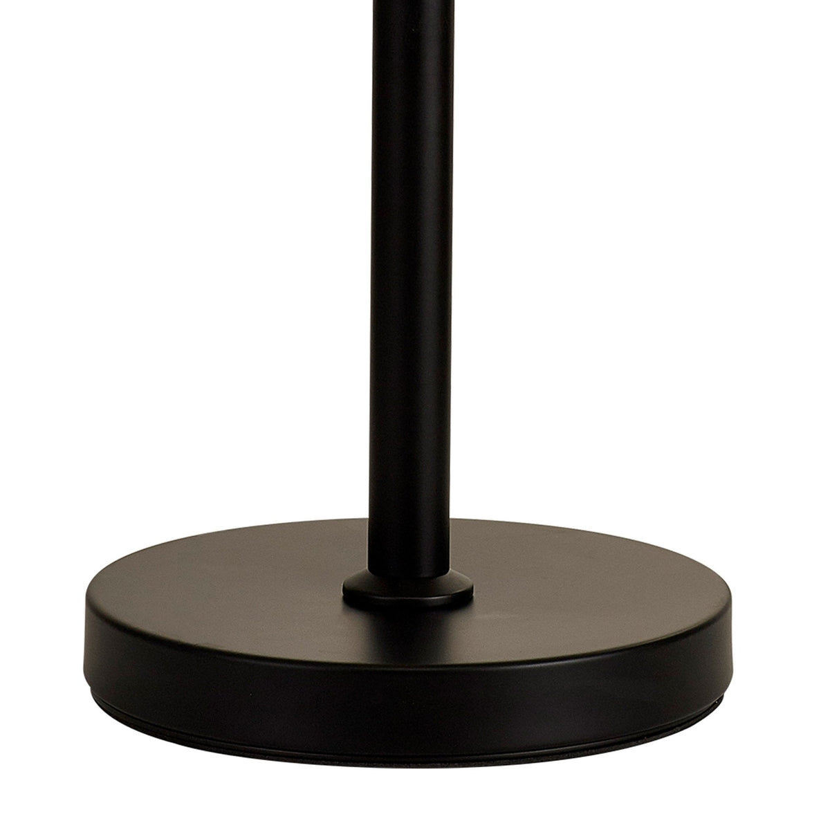Kentisbeare Table Lamp in Matt Black & Smoked Glass