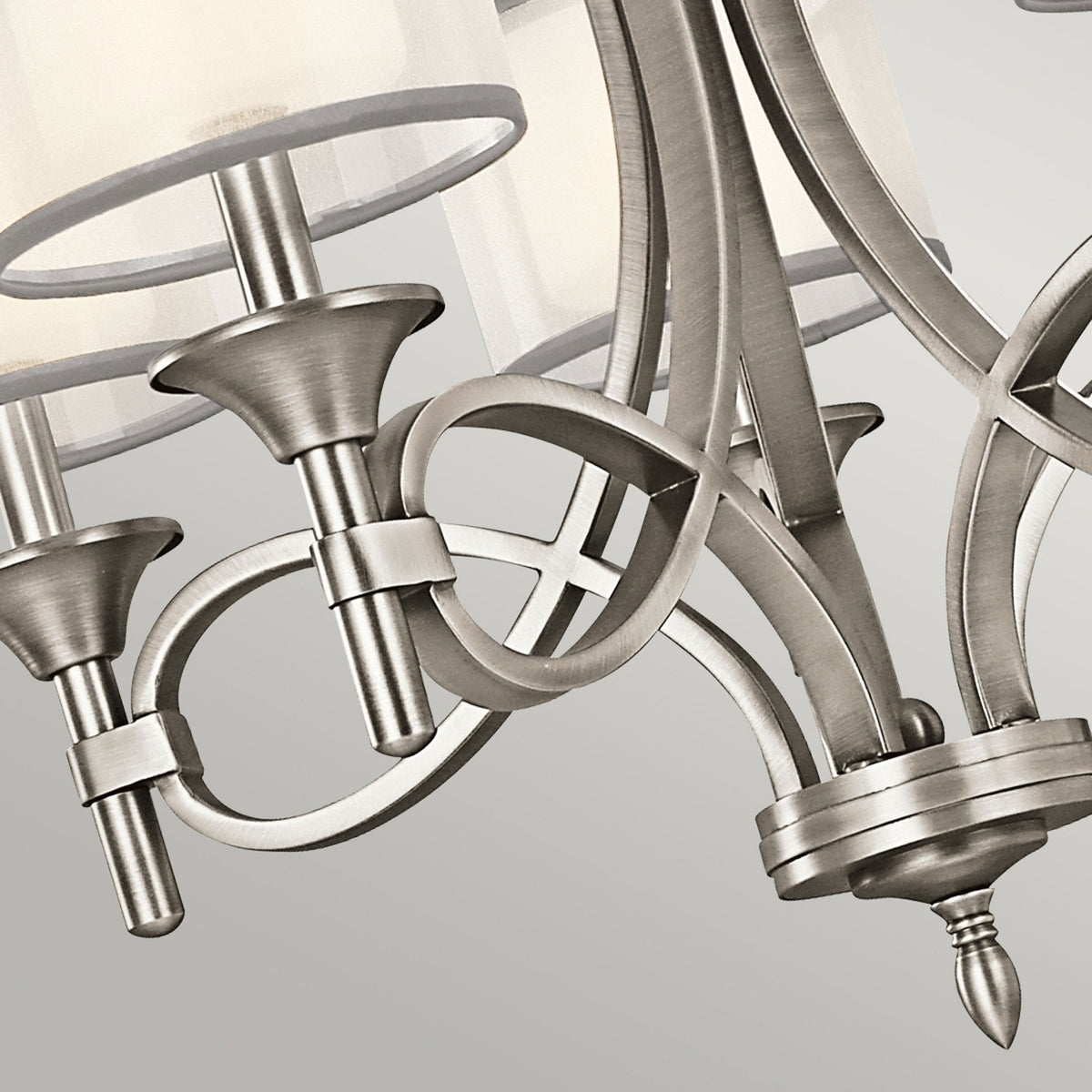 Lacey 5 Arm Chandelier in Antique Pewter