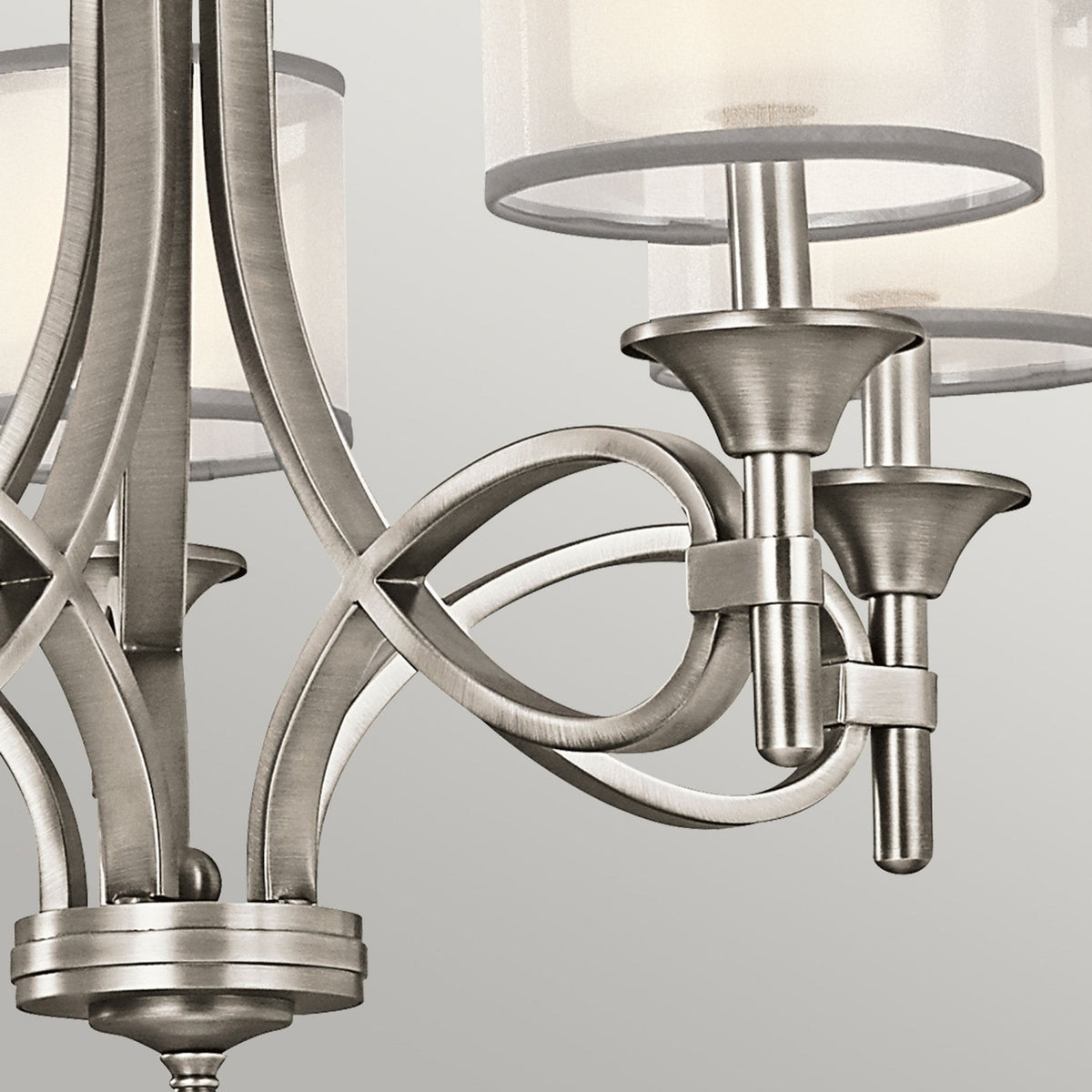 Lacey 5 Arm Chandelier in Antique Pewter