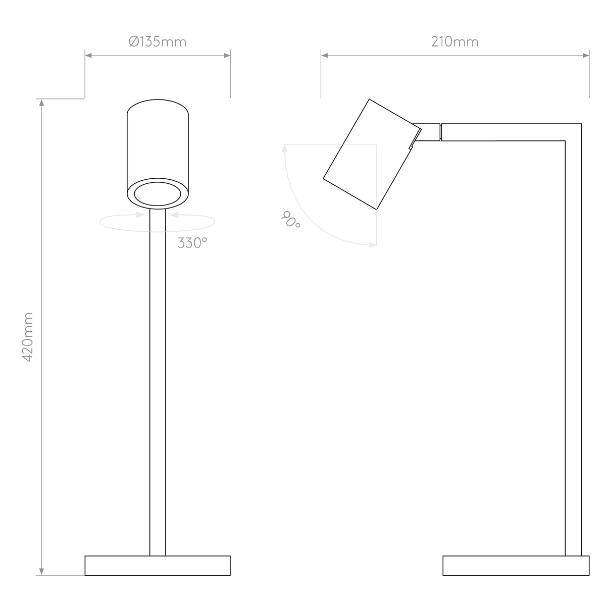 Ascoli Switched Desk Lamp in Matt Nickel
