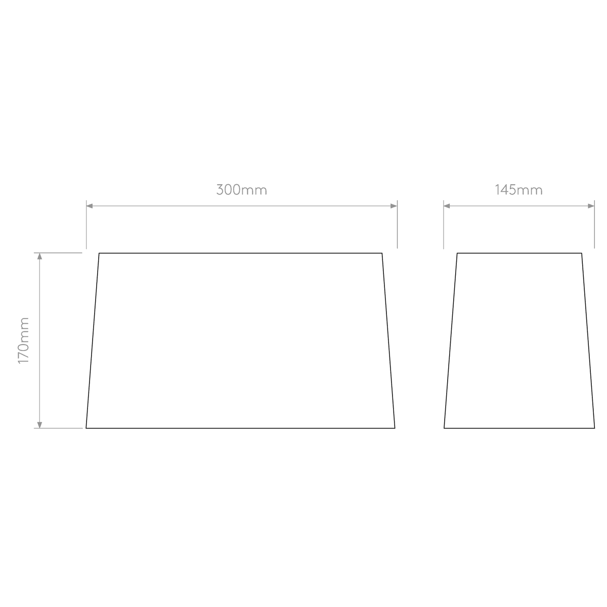 Tapered Oval Shade in Putty