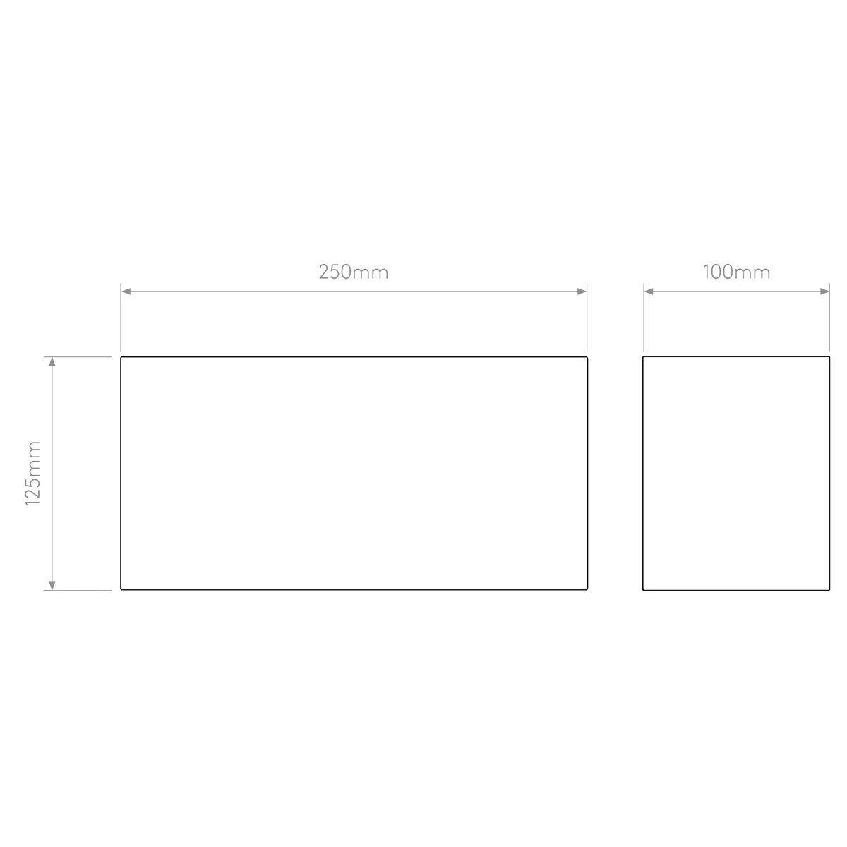 Rectangle 250 Black Shade