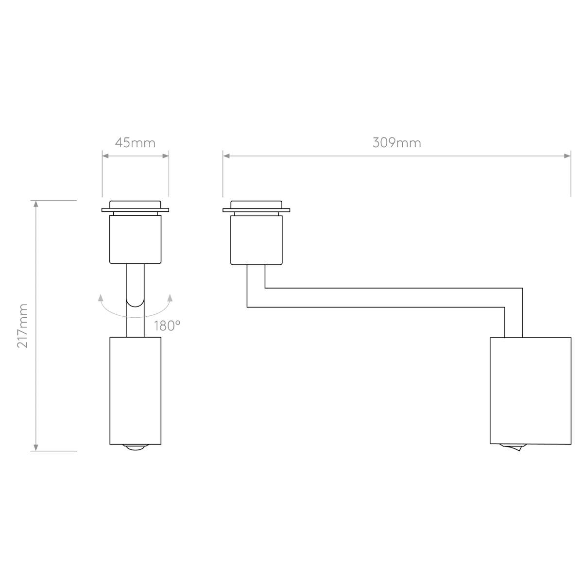 Telegraph Swing Switched Wall Light in Matt Nickel
