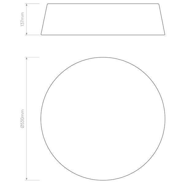 Fife 530mm Ceiling Light with Putty Fabric Shade