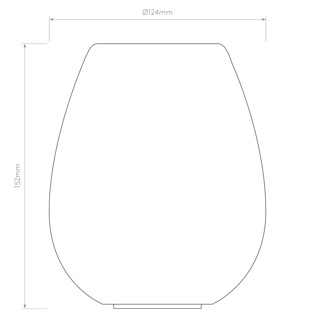 Tacoma Tulip White Opal Glass