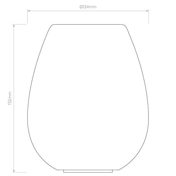 Tacoma Tulip White Opal Glass