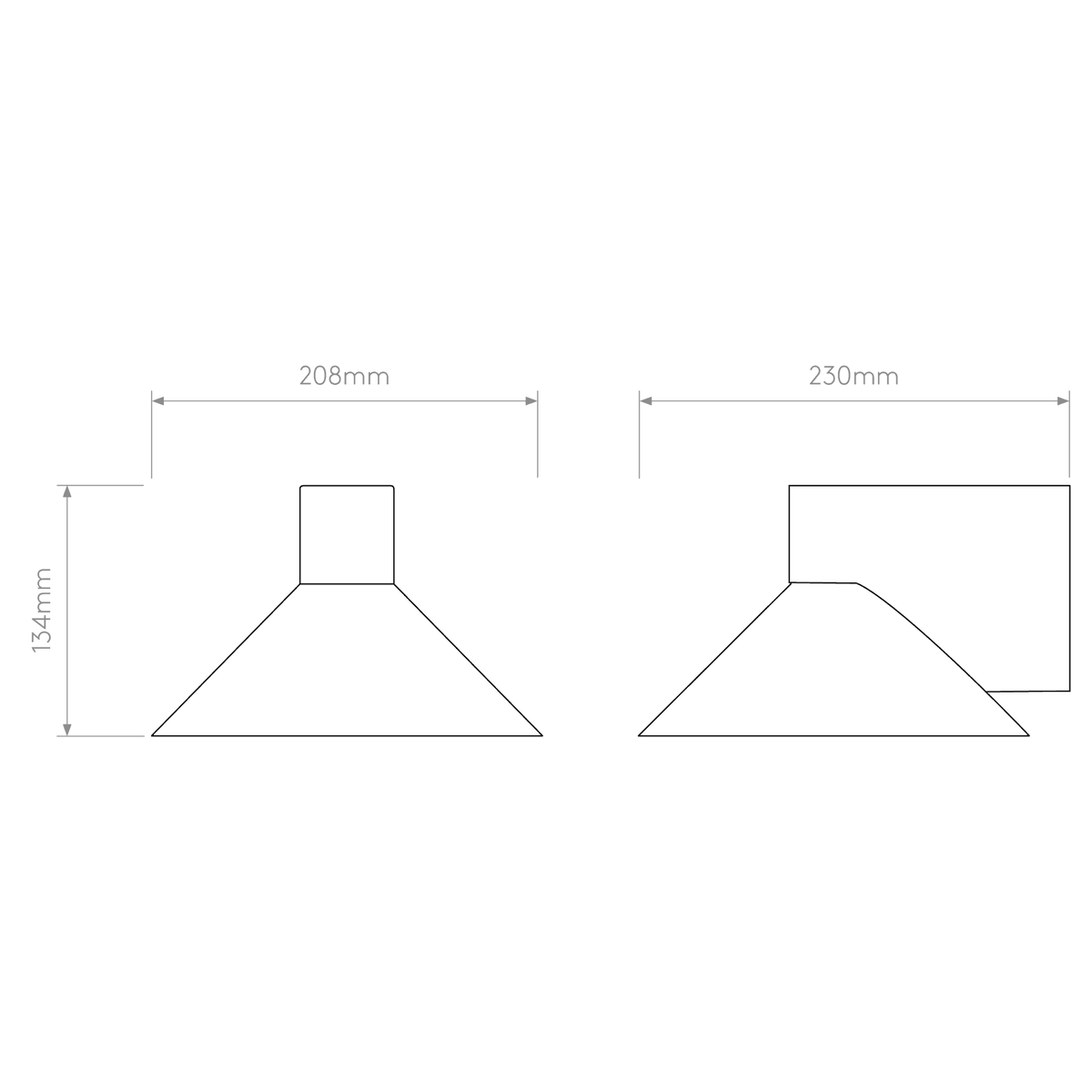 Conic IP44 Wall Light in Polished Chrome