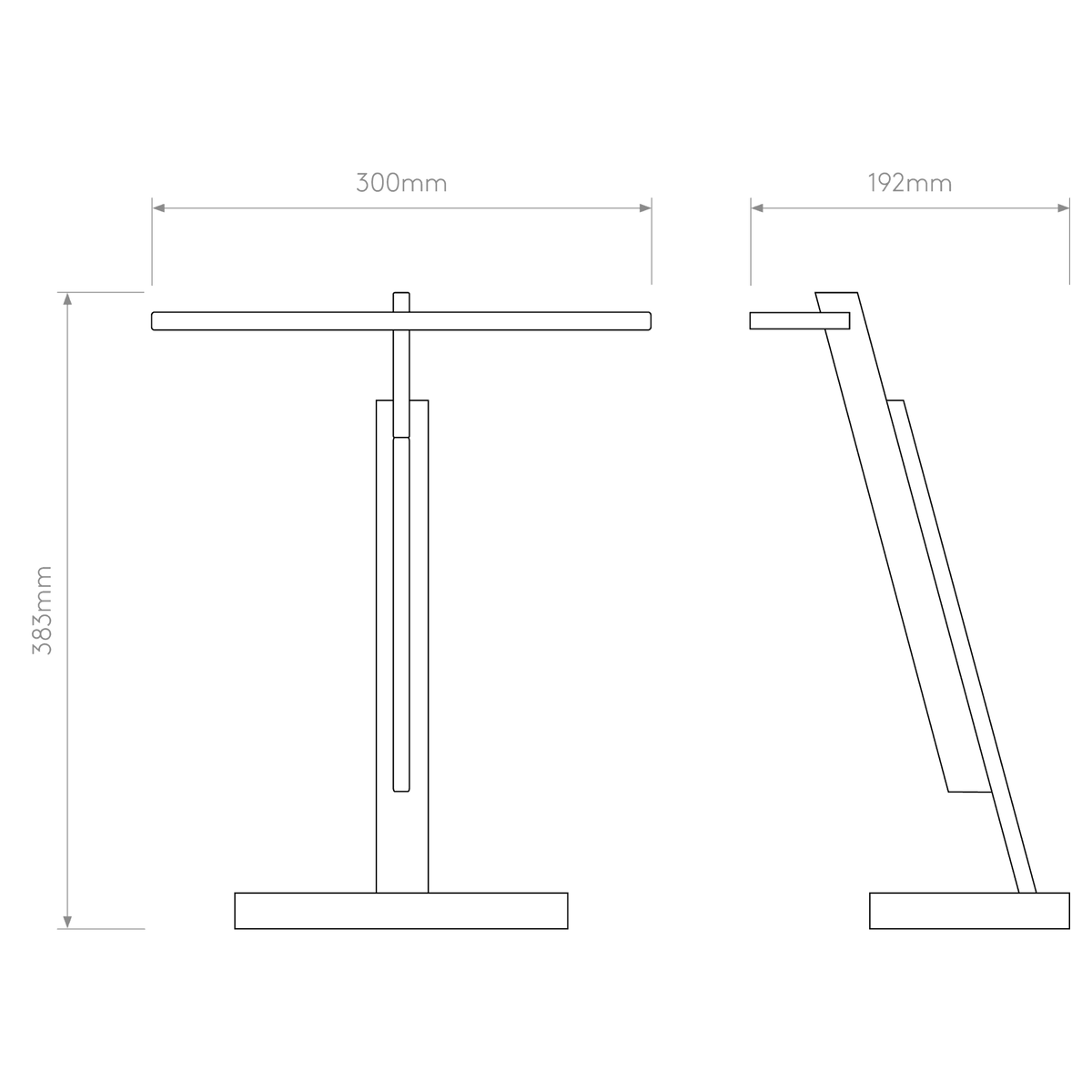 Gerrit Fixed LED Desk Light in Anodised Gold