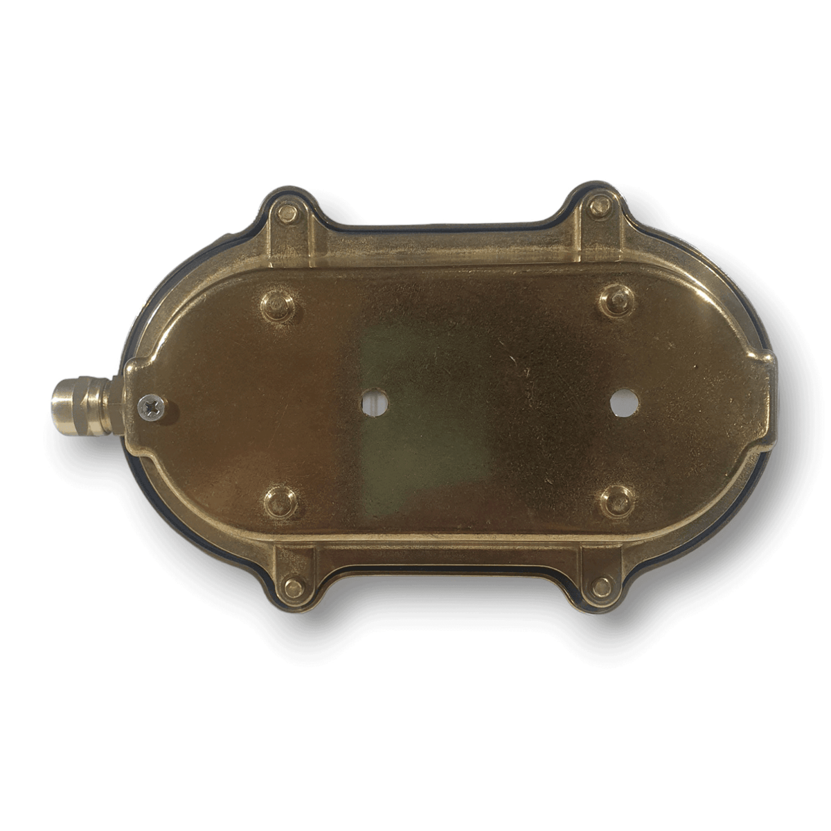 Nautic Solid Brass IP64 Oval Bulkhead Wall Light in Brass