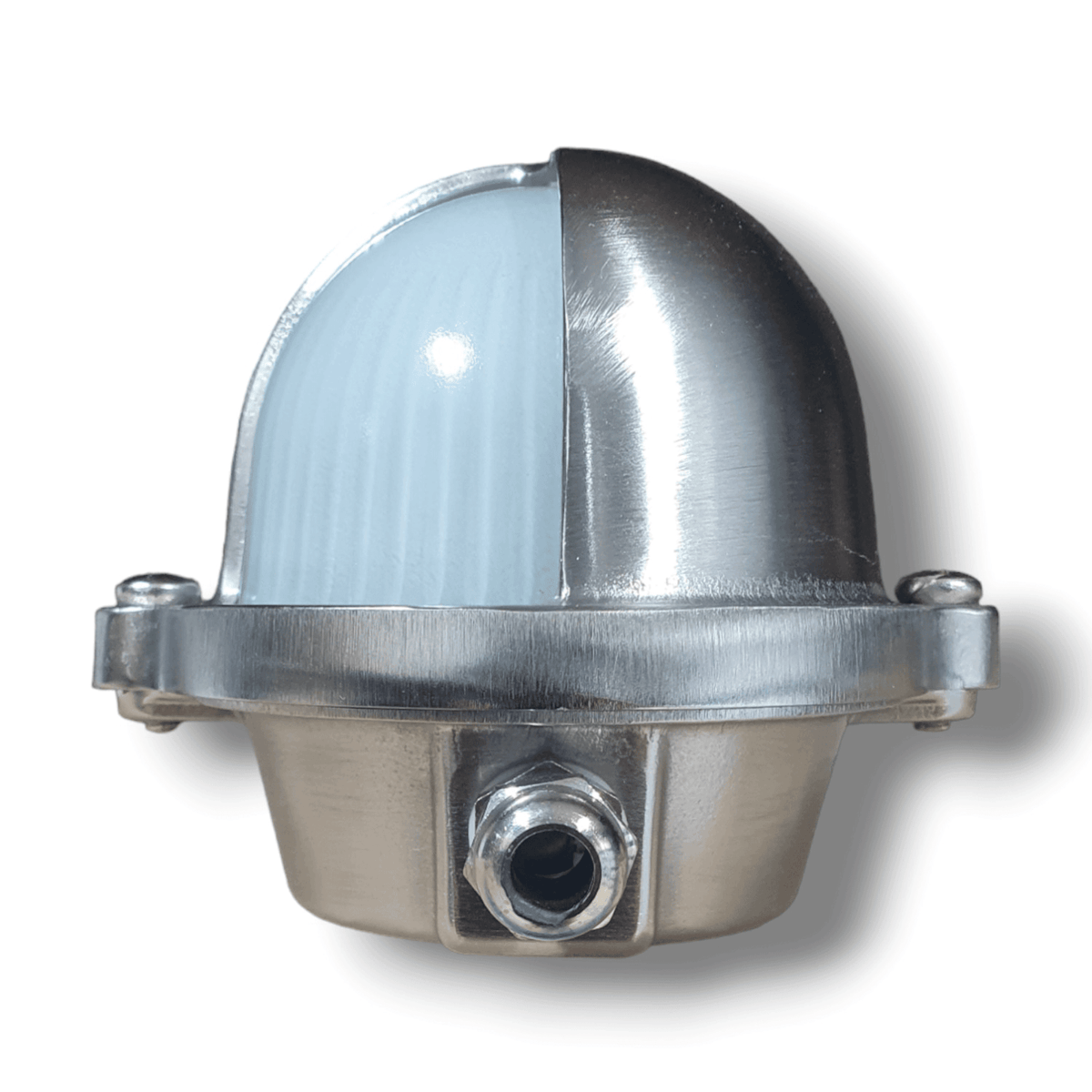 Nautic Solid Brass IP64 Oval Bulkhead Wall Light in Nickel