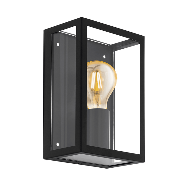 Alamonte 1 IP44 Outdoor Wall Light in Black