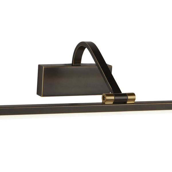 Bilbao 51cm LED Picture Light In Black & Brushed Gold