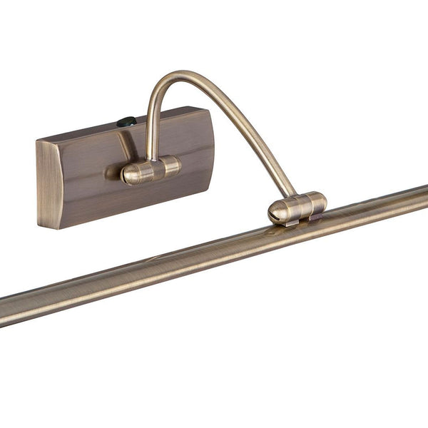 Barcelona 38cm LED Picture Light In Antique Brass