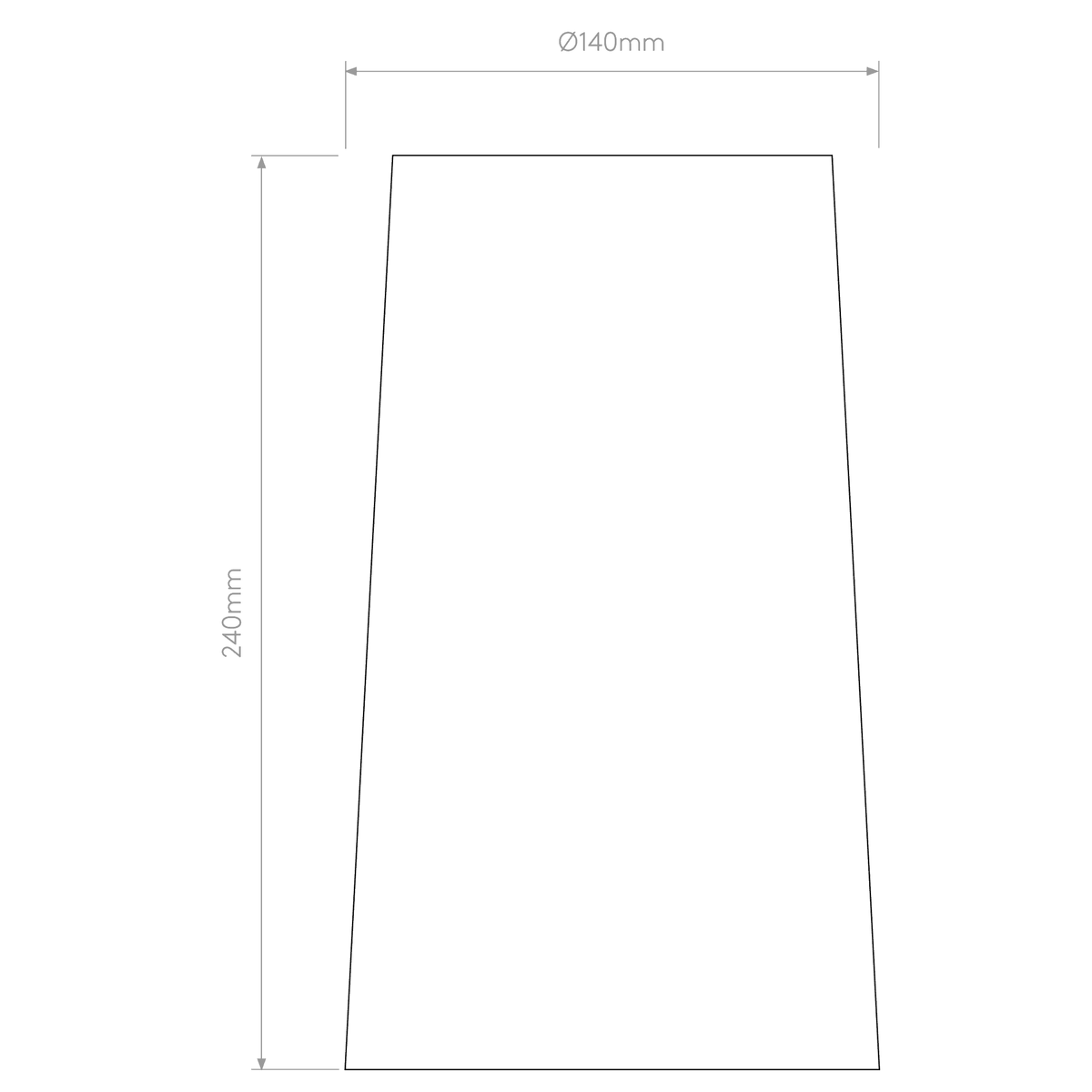 Cone 240 Fabric Shade in White