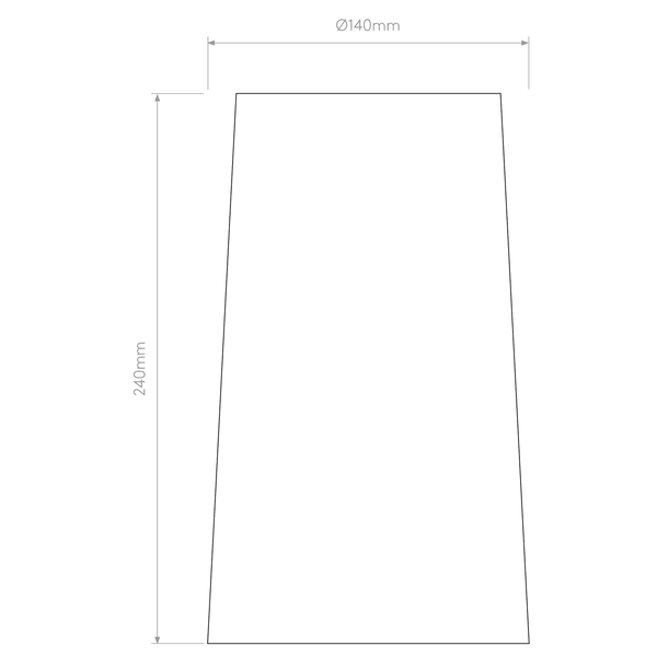 Cone 240 Fabric Shade in Putty