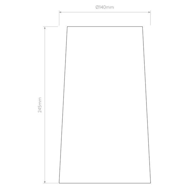 Cone 245 White Glass Shade