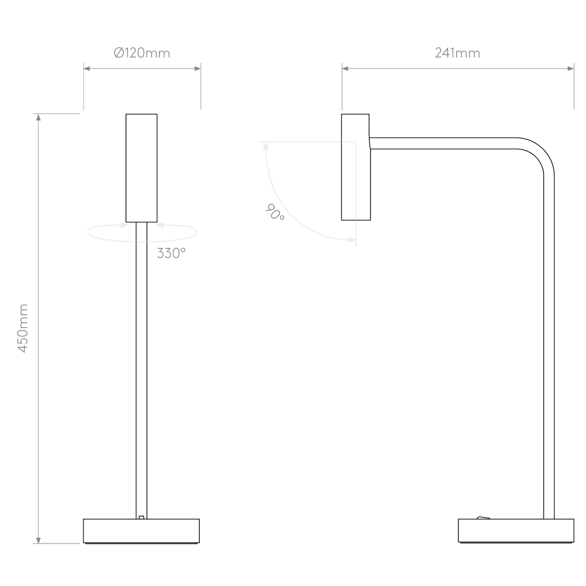 Enna LED Desk Lamp in Matt Black