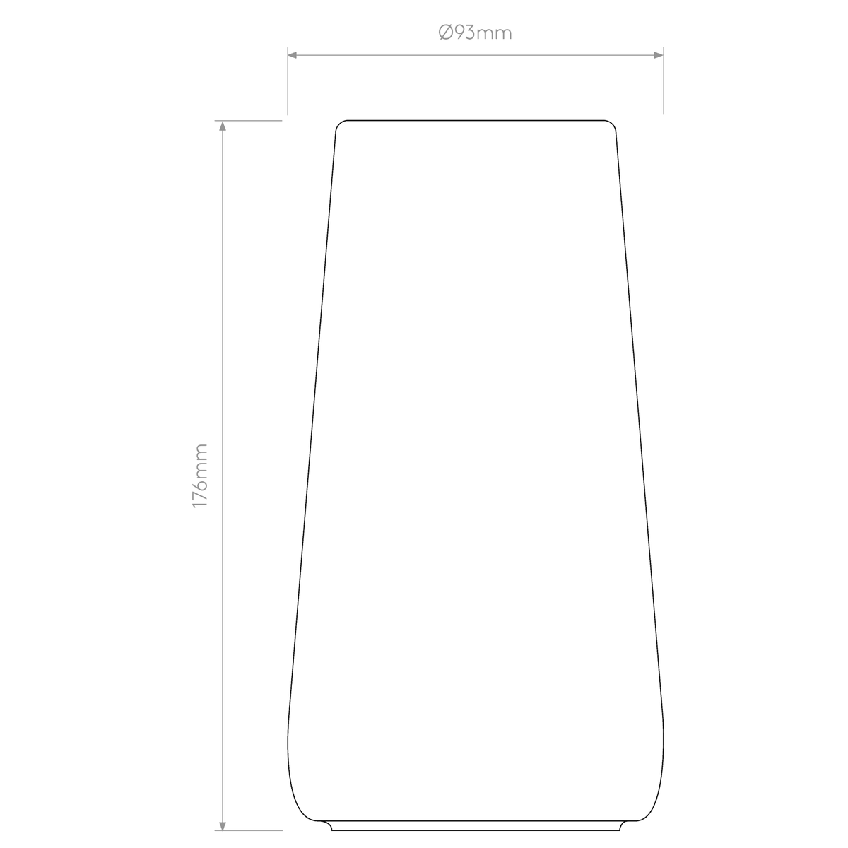 Beauville Glass Shade in White