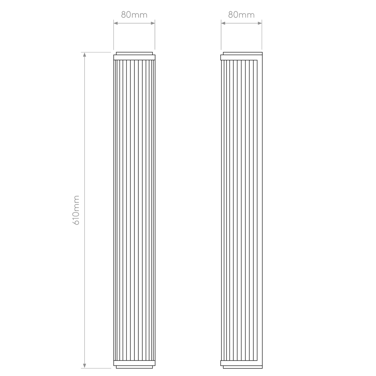 Versailles 600 LED IP44 Bathroom Wall Light in Bronze
