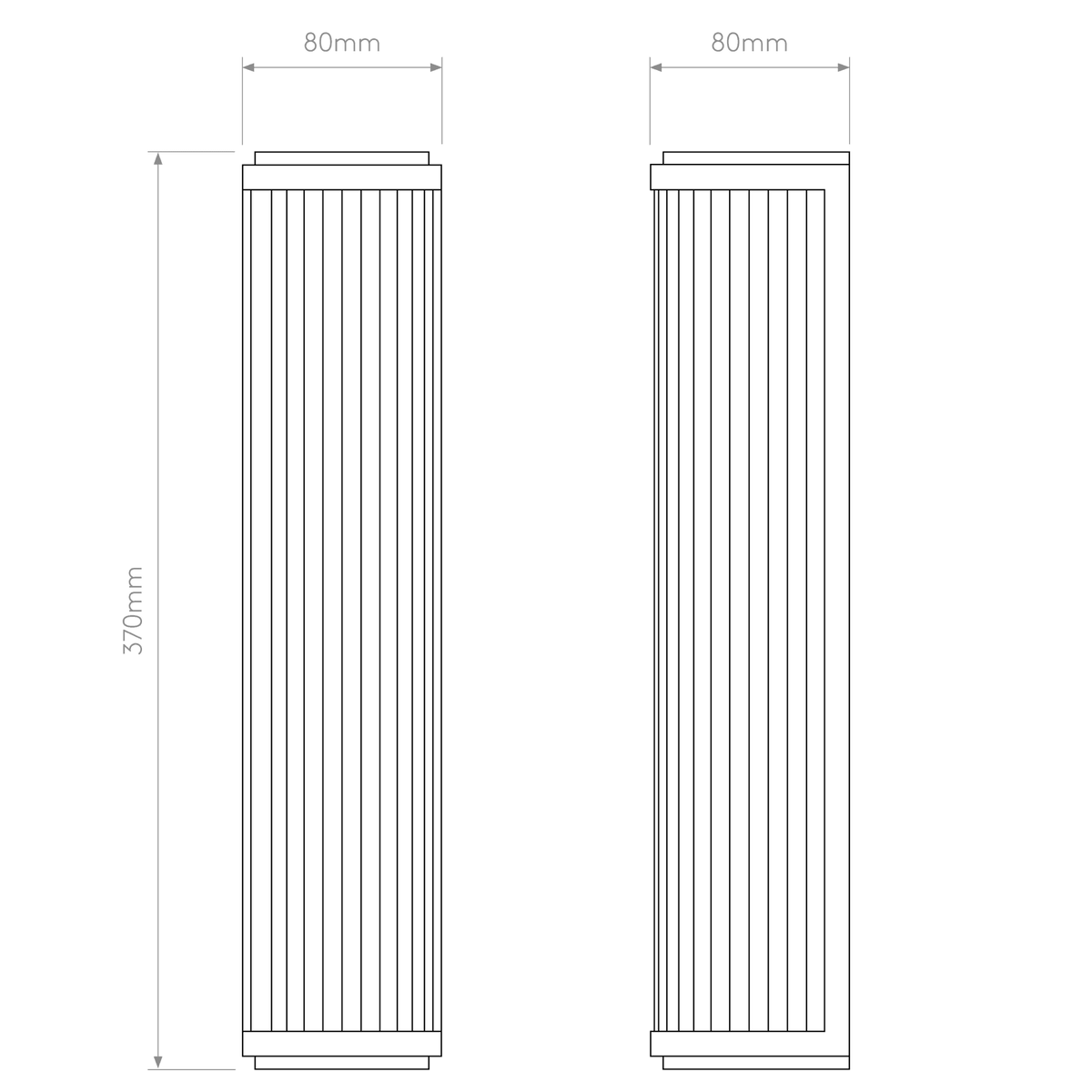Versailles 370 LED IP44 Bathroom Wall Light in Bronze