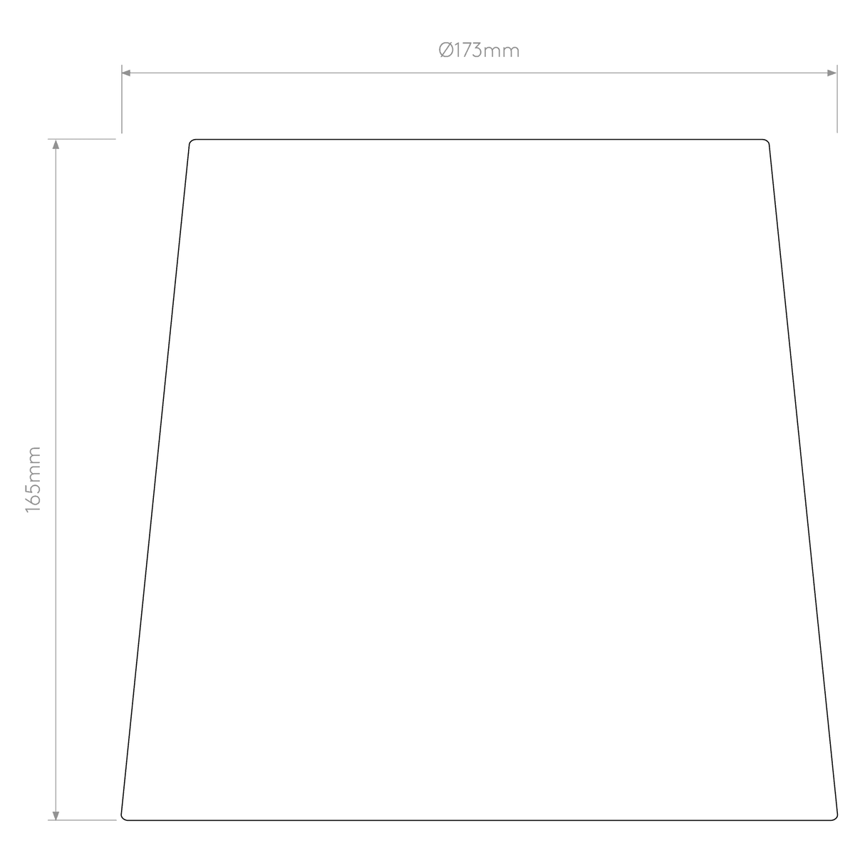 Cone 173 White Fabric Cone Shade