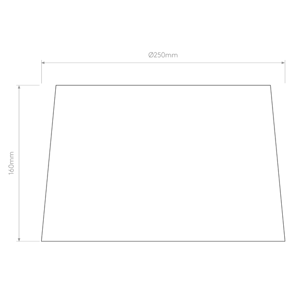 Ex-Display Tapered Round 250 Shade in Black