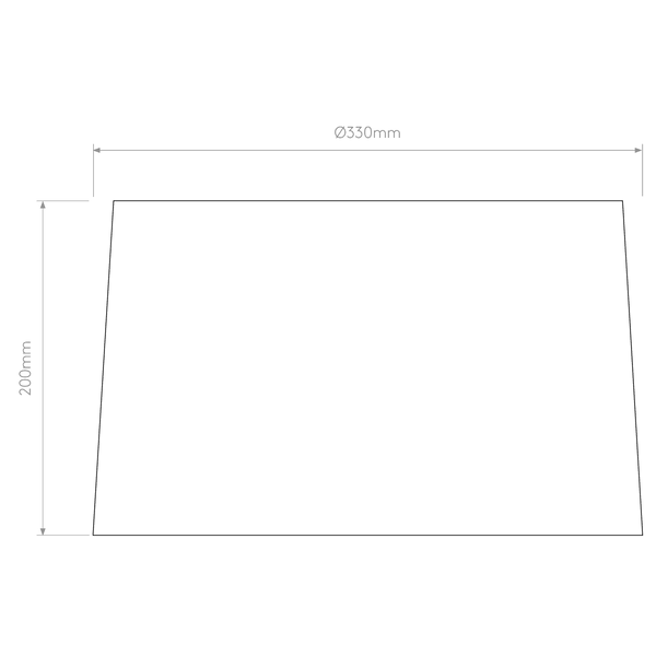 Tapered Round 330 Shade in Putty