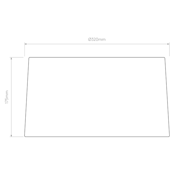 Tapered 320 Pendant Shade in White