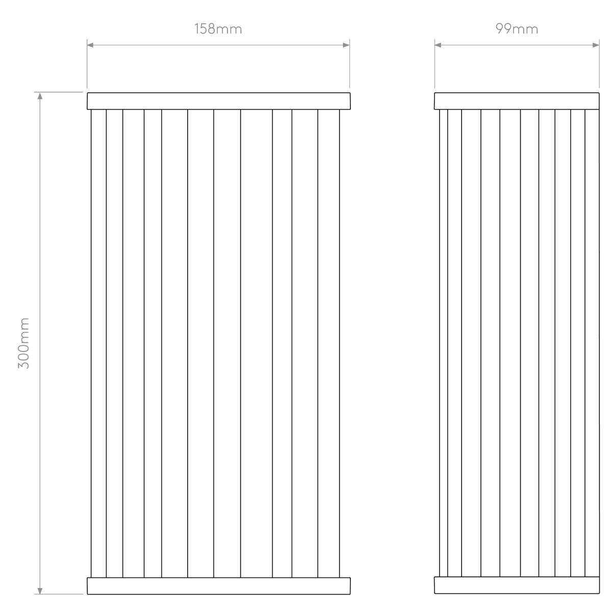 Avignon Square 300 Wall Light in Antique Brass