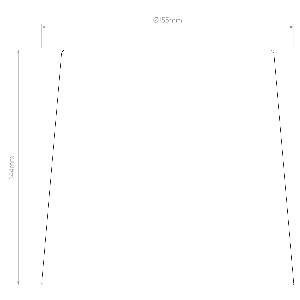 Tapered Drum 155 Fabric Shade in Putty