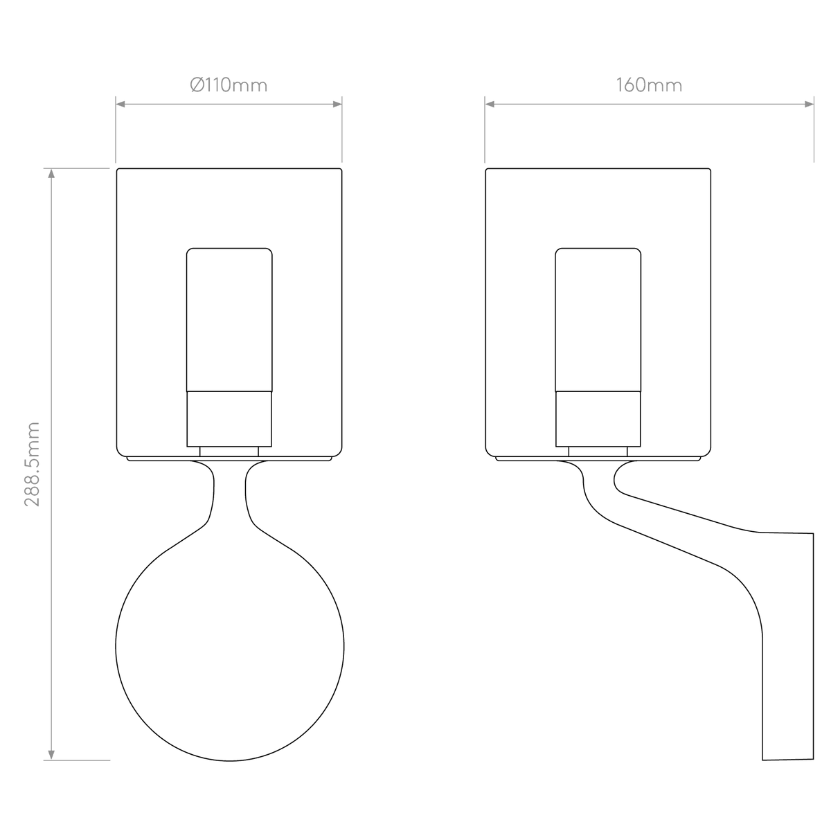 Elena IP44 Wall Light in Polished Chrome