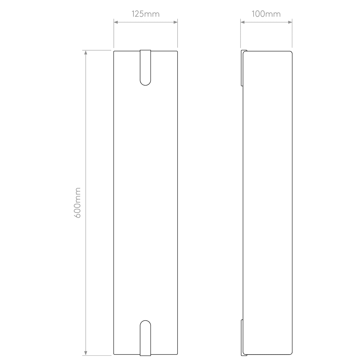 Elba 600 Wall Light in Putty Fabric