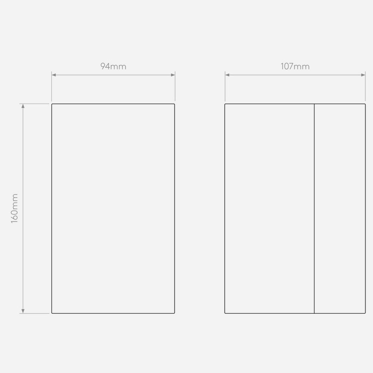 Dunbar 160 LED Up and Down Exterior Wall Light in Concrete