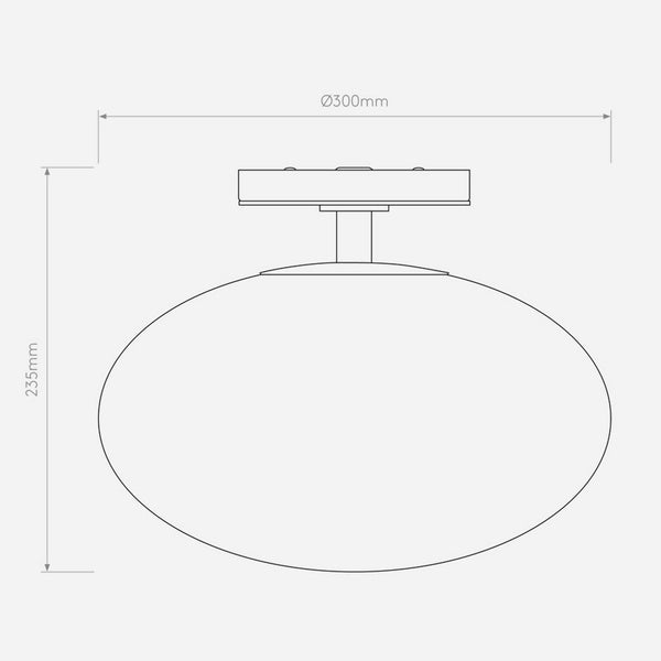 Zeppo IP44 Bathroom Ceiling Light in Matt Black