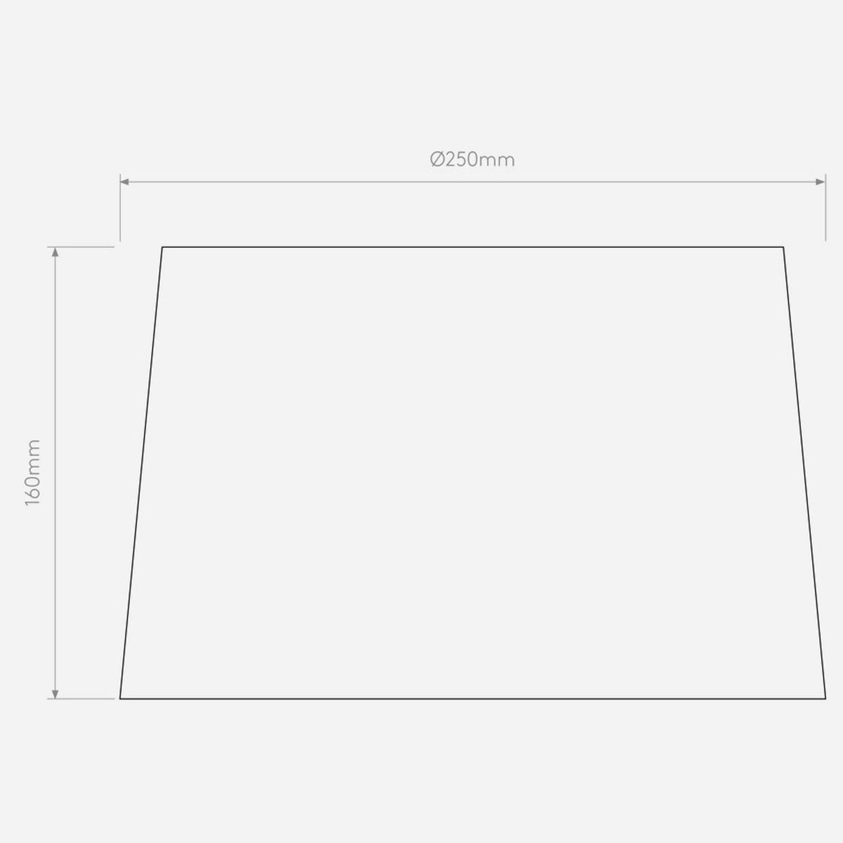 Tapered Round 250 Shade in Putty